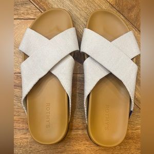 Rothy’s The Weekend Slide - Oat, Size: 9